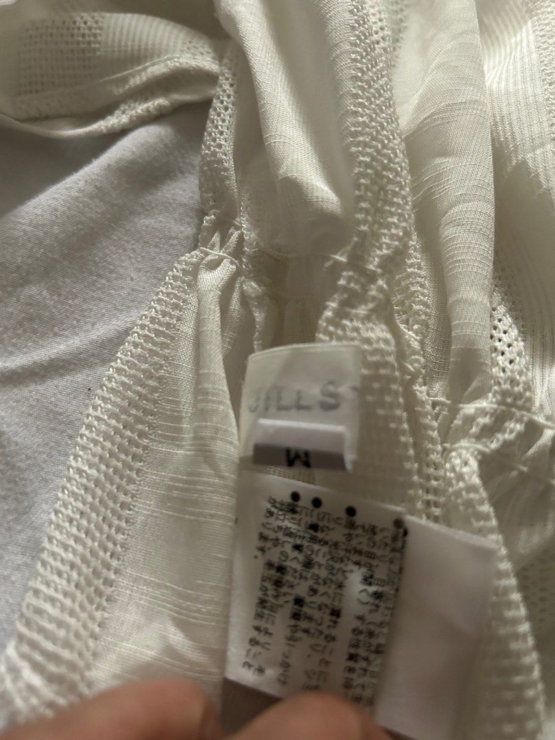 white off shoulder blouse (Category: Blouses) located in Santo Niño. Submitted by starrin (Listing ID 1340539775, Image 2). Description: used twice.