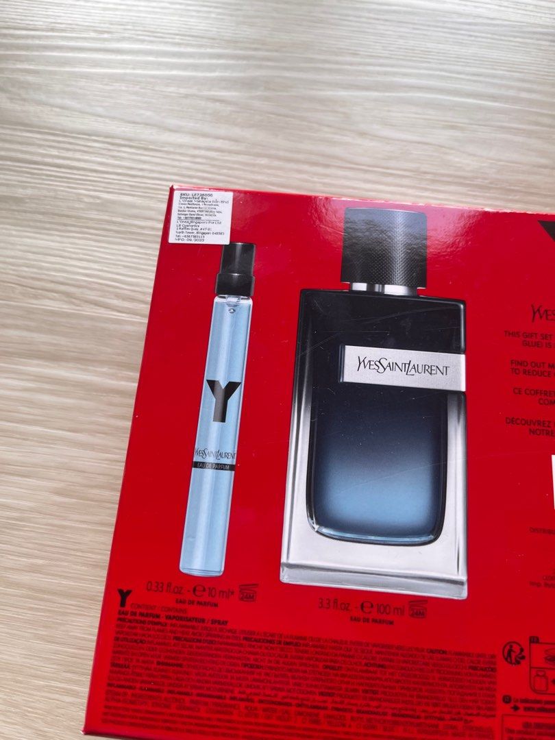 YSL Y 10ml (Category: Fragrance & Deodorants) located in Pendang. Submitted by hrmhjn (Listing ID 1340555708, Image 3). Description: YSL Y mini to let go Used a little Received as free gift +RM 30 to include YSL box.