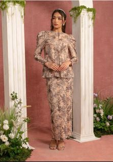Zalia Atelier Zalia Jacquard Double Layer Dress Dress Wear Zalia