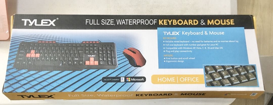 ❤️ Negotiable! TYLEX Full Sized Waterproof Keyboard (Category: Computer Keyboard) located in Quezon City. Submitted by creativejoyusajp (Listing ID 1340725788, Image 1). Description: 🏷️Sale Price: P821.21 💰Orig Price: P2,299 🚨Amazing Deal! 🚨Everything must go ➡️Mouse included ✅️Brand: TYLEX ✅️Type: Full-size keyboard ✅️Features: Waterproof design ✅️Keyboard Design: Standard layout with red-highlighted keys for ✅️functionality or gaming emphas
