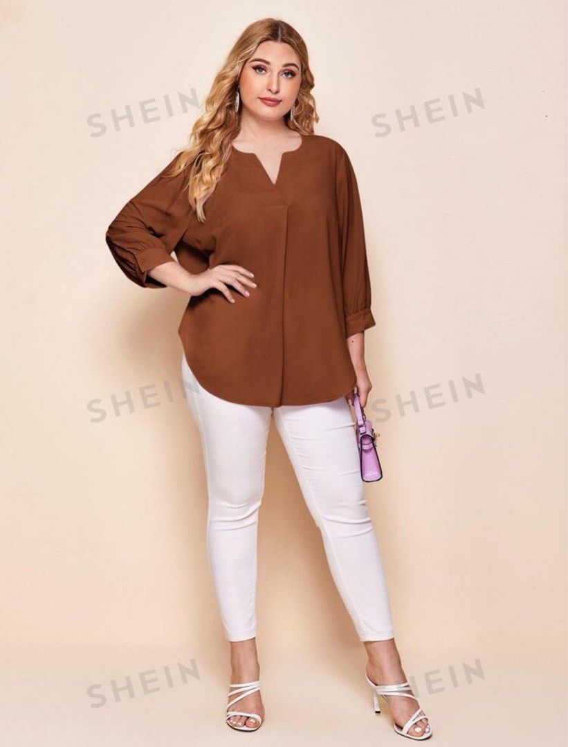 Brown Top (Category: Blouses) located in Singapore. Submitted by ayurangga (Listing ID 1340705607, Image 3). Description: Preloved. Size: 3XL. Only 1 piece. You may engage delivery service (e.g Grab Express) or self collect to Yishun. Thank you..