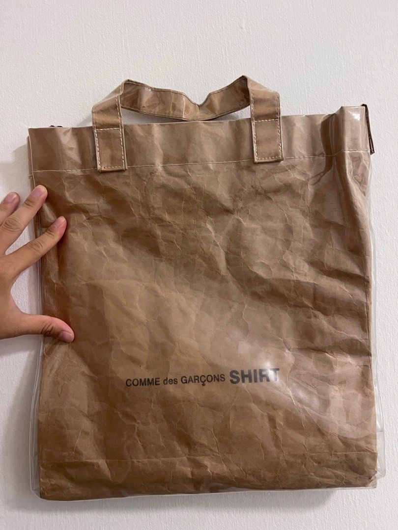 Cdg pvc tote bag outlet