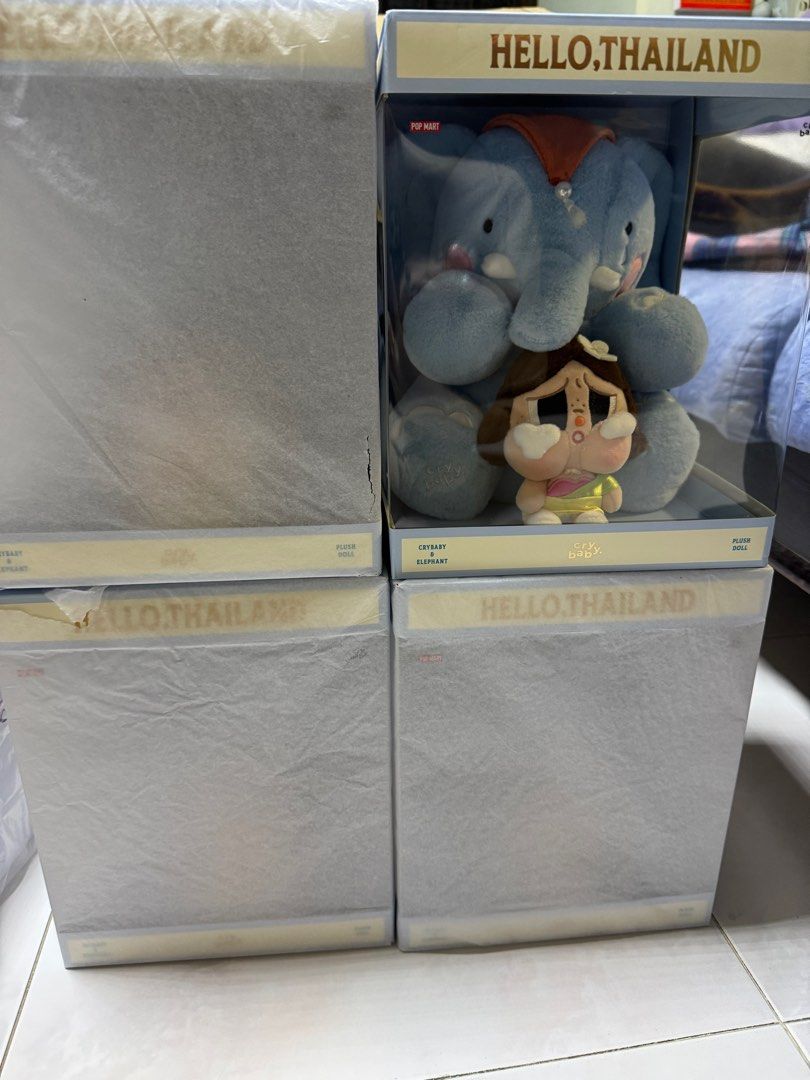 【超希少】【正規品】Crybaby Elephant タイ限定 ぬいぐるみ Crybaby Elephant Thai Exclusive, Hobbies & Toys, Toys