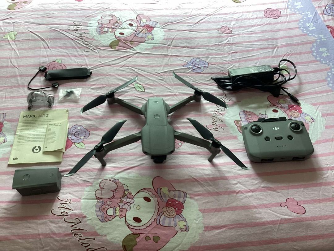 DJI Air 2 (Category: Drones) located in Makati City. Submitted by november2554153 (Listing ID 1340709428, Image 2). Description: Complete set ready to fly; with 2 batteries (60 mins total flight time) ; NO CRASH history; as is where is (what you see in pics is what you get).