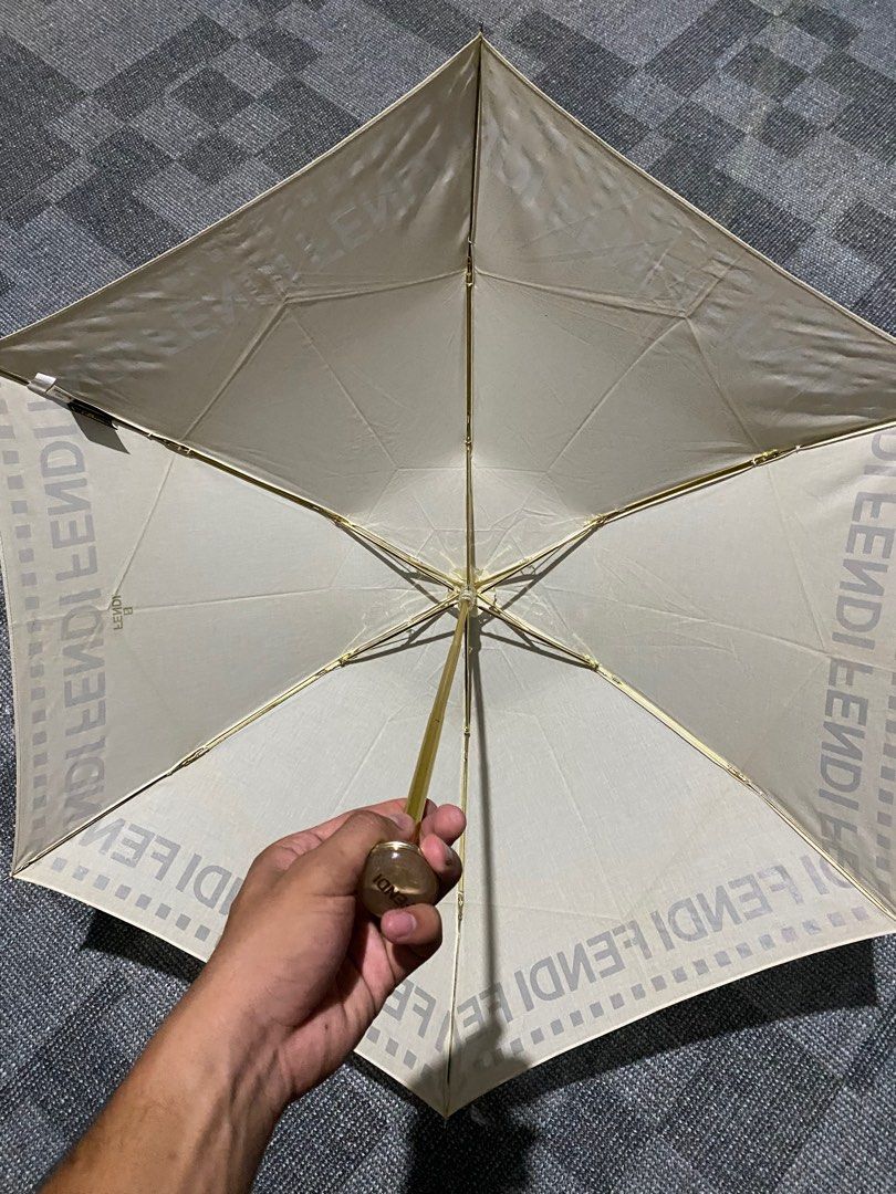 Fendi Umbrella (Category: Umbrellas) located in Bulacan. Submitted by thriftstarph (Listing ID 1340683218, Image 3). Description: Vintage Fendi Color rate 9/10 (need wash) Flaws (yellowish) From japan.