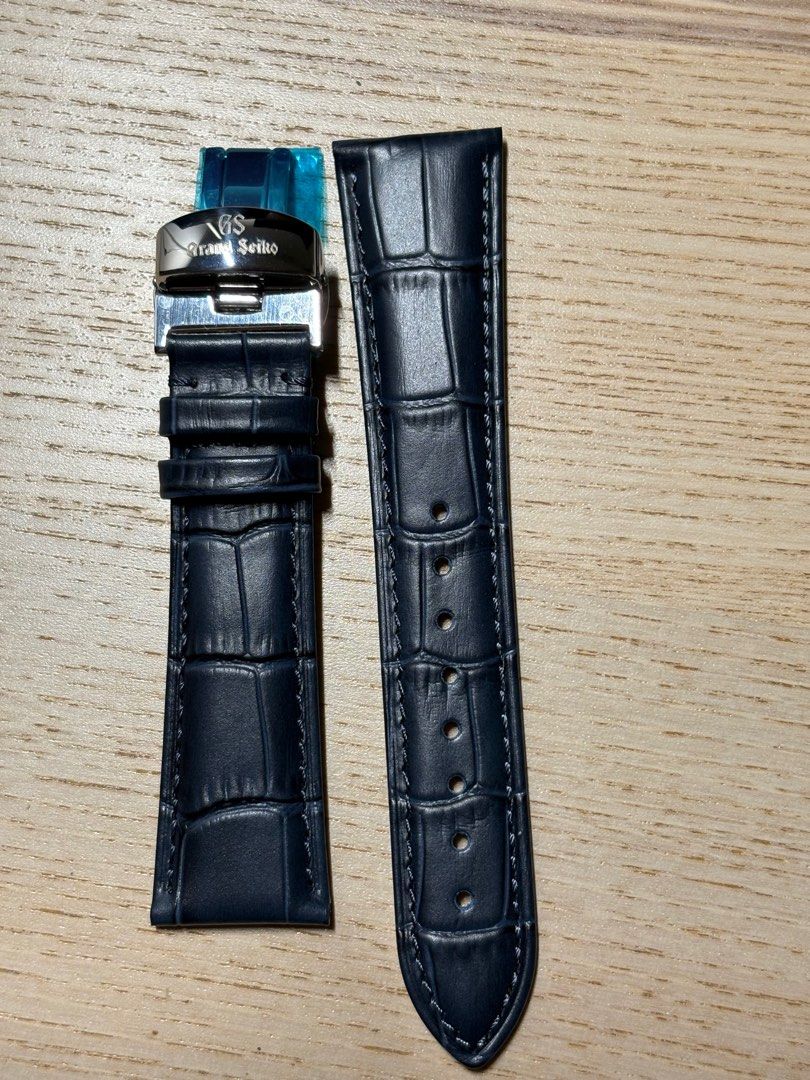 [FREE SHIP]Grand SEIKO, GS Leather strap 22/20mm, black/navi blue/brown (Category: Men's Watches) located in Singapore. Submitted by qjanakym (Listing ID 1340861321, Image 3). Description: 1EA 20 2EA 38 3EA 52.