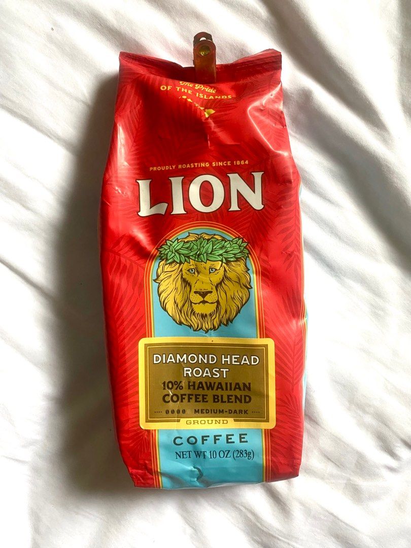 Hawaii Imported Lion Ground Coffee 283g (Category: Beverages) located in Mandaluyong City. Submitted by urbansellermnl (Listing ID 1340790784, Image 3). Description: ORIGINAL Imported from Hawaii Lion Ground Coffee Available: Vanilla Macadamia Gold Roast French Roast Diamond Head Roast 24K Gold Roast Kona Coffee .