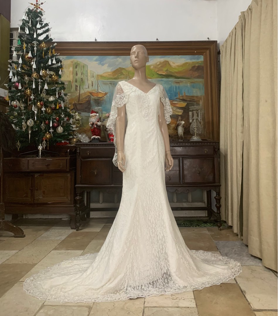 BRAIDED NECKLINE WITH LACE SERPENTINA DRESS