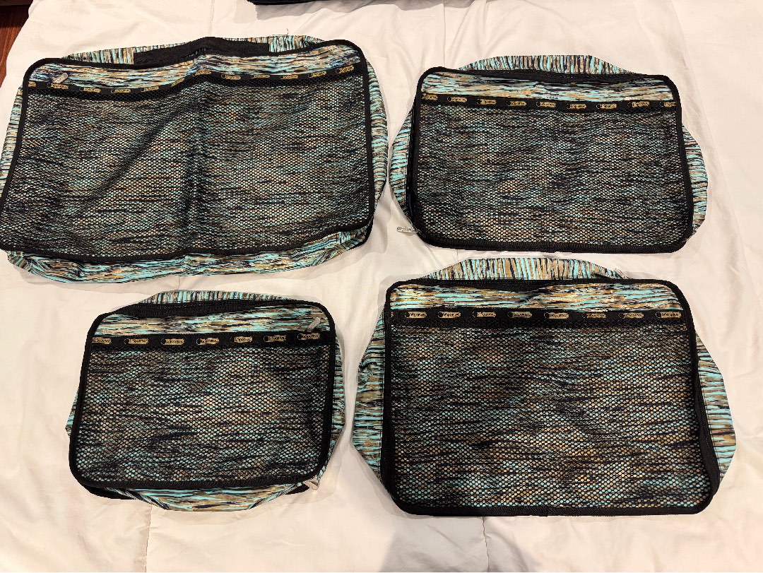 Lesportsac Packing Cubes 4 pcs Hobbies Toys Travel Travel Essentials Accessories on Carousell