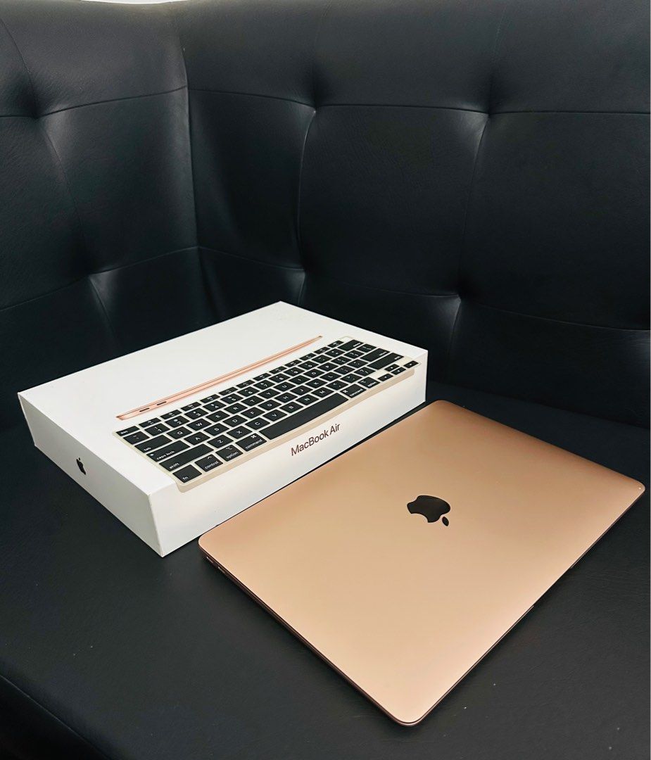 MacBook Air 2020 Intel i5 Rosegold (Category: Laptops & Notebooks) located in Cavite. Submitted by _a.p. (Listing ID 1340757699, Image 1). Description: ✨ No issues, All Parts Original 📡 Processor: Customized Dual Core Intel i5 📌 Storage: 256 GB ROM SSD , 8 GB RAM 🔋 Normal Battery. Low Count: 271CC 🖥️ Display: 13 inches Retina Screen 📲 Last Intel Version of Macbook 📞 Bought in apple.com Philippines with email receipt 💻 Used only in Zoom mee