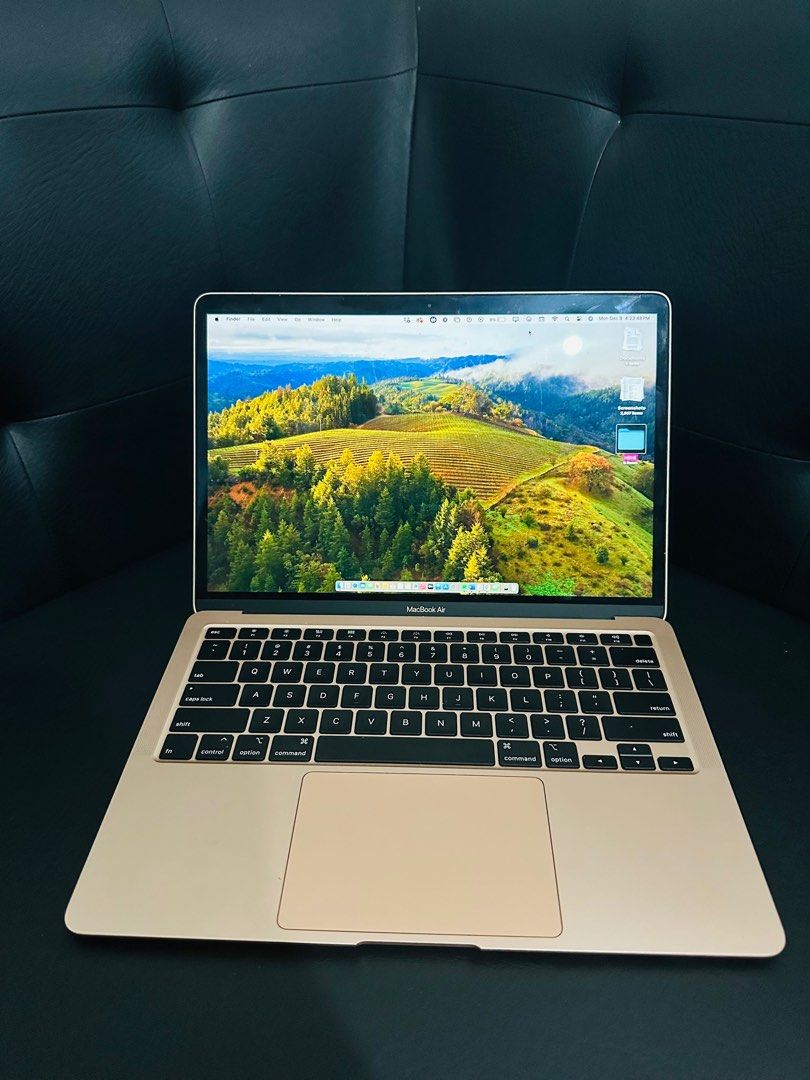 MacBook Air 2020 Intel i5 Rosegold (Category: Laptops & Notebooks) located in Cavite. Submitted by _a.p. (Listing ID 1340757699, Image 2). Description: ✨ No issues, All Parts Original 📡 Processor: Customized Dual Core Intel i5 📌 Storage: 256 GB ROM SSD , 8 GB RAM 🔋 Normal Battery. Low Count: 271CC 🖥️ Display: 13 inches Retina Screen 📲 Last Intel Version of Macbook 📞 Bought in apple.com Philippines with email receipt 💻 Used only in Zoom mee