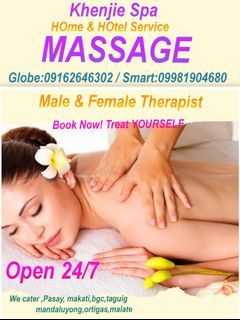 Massage Home service makati pasay bgc malate