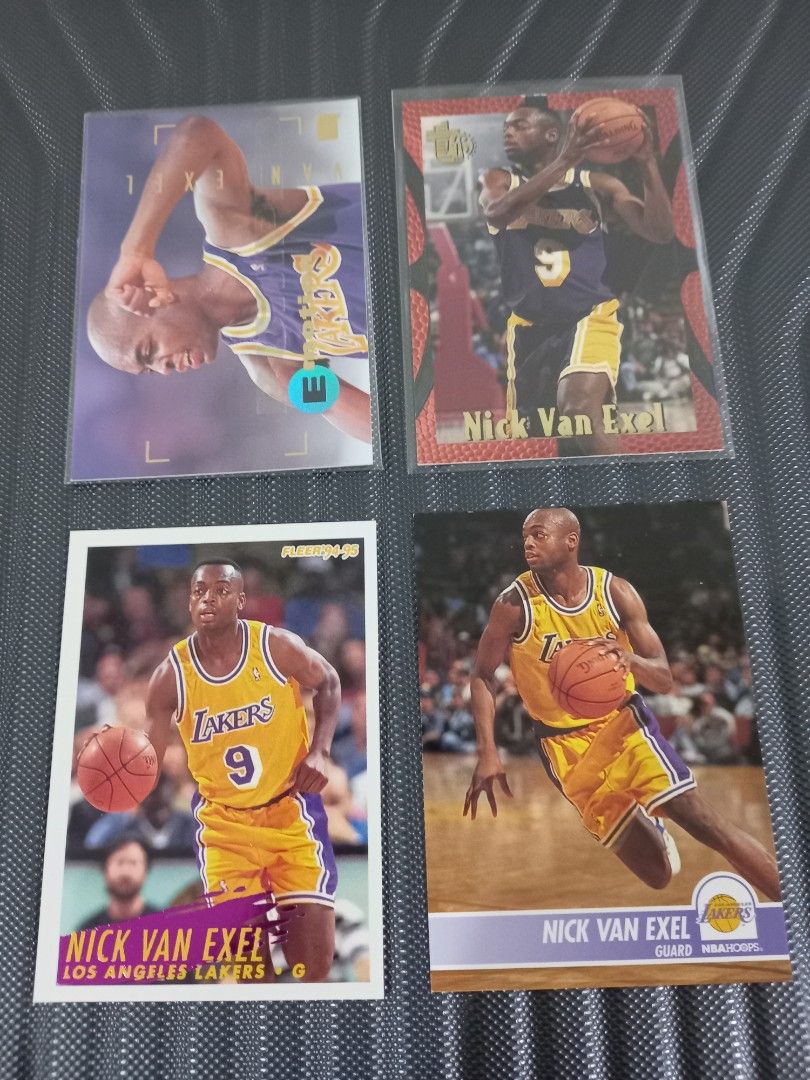 NBA Nick Van Exel cards (Category: Raw Singles) located in Quezon City. Submitted by Msian (Listing ID 1340723148, Image 1). Description: For sale as set 4 NBA Nick Van Exel cards Pls check photos Buyer pays Grab Cubao Quezon City location MOP: Gcash or COD.