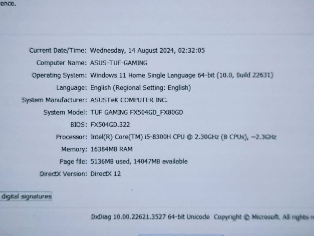 [NVIDIA GTX] LAPTOP GAAMING Rendering asus TUF Gaming Ram 16Gb/Ssd ...
