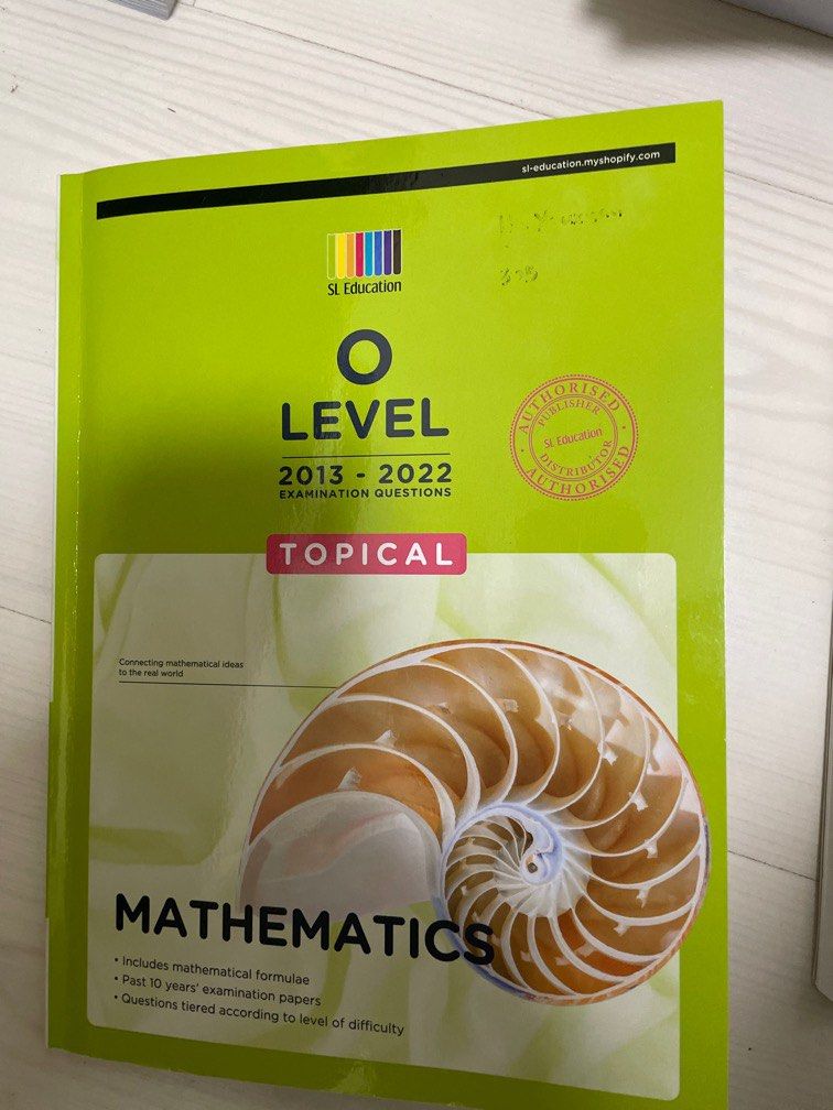 SL edu O Level Mathematics reference/assesment book, Hobbies & Toys ...