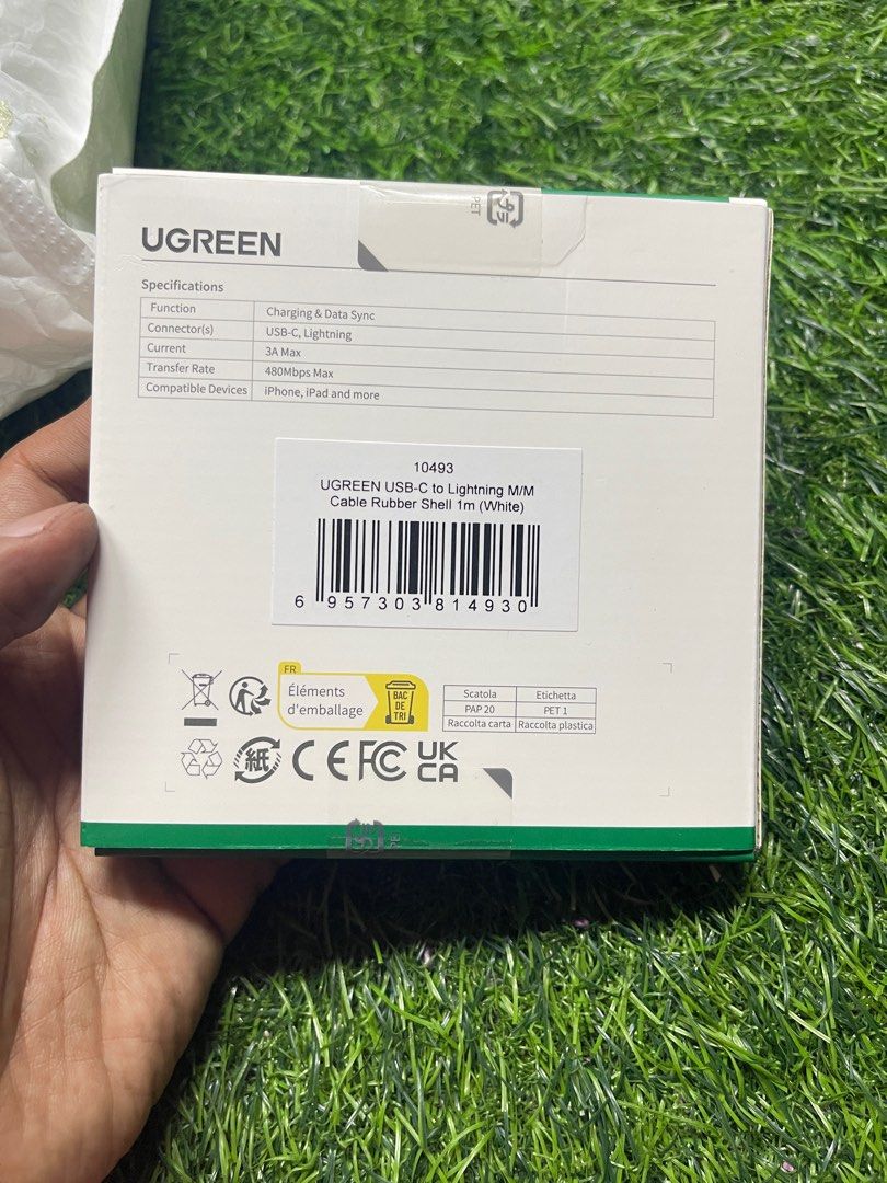 original ugreen iphone cable cord 1 meter long fast charger (Category: Chargers & Cables) located in Quezon City. Submitted by roldanjred46732 (Listing ID 1340795420, Image 2). Description: 100% original Ugreen fast charger for iphone and ipad type c to lightning cable cord 1 meter long price-580 only brand new with store warranty .