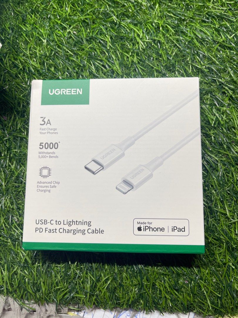 original ugreen iphone cable cord 1 meter long fast charger (Category: Chargers & Cables) located in Quezon City. Submitted by roldanjred46732 (Listing ID 1340795420, Image 1). Description: 100% original Ugreen fast charger for iphone and ipad type c to lightning cable cord 1 meter long price-580 only brand new with store warranty .