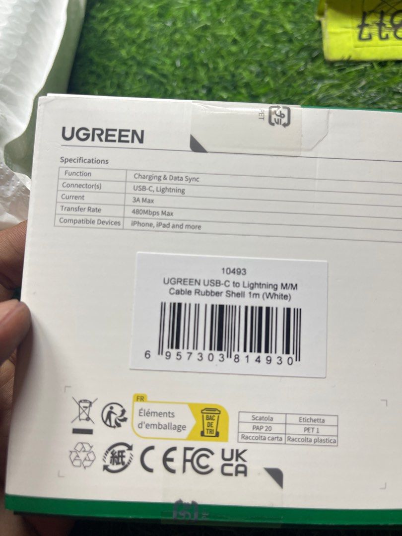 original ugreen iphone cable cord 1 meter long fast charger (Category: Chargers & Cables) located in Quezon City. Submitted by roldanjred46732 (Listing ID 1340795420, Image 3). Description: 100% original Ugreen fast charger for iphone and ipad type c to lightning cable cord 1 meter long price-580 only brand new with store warranty .