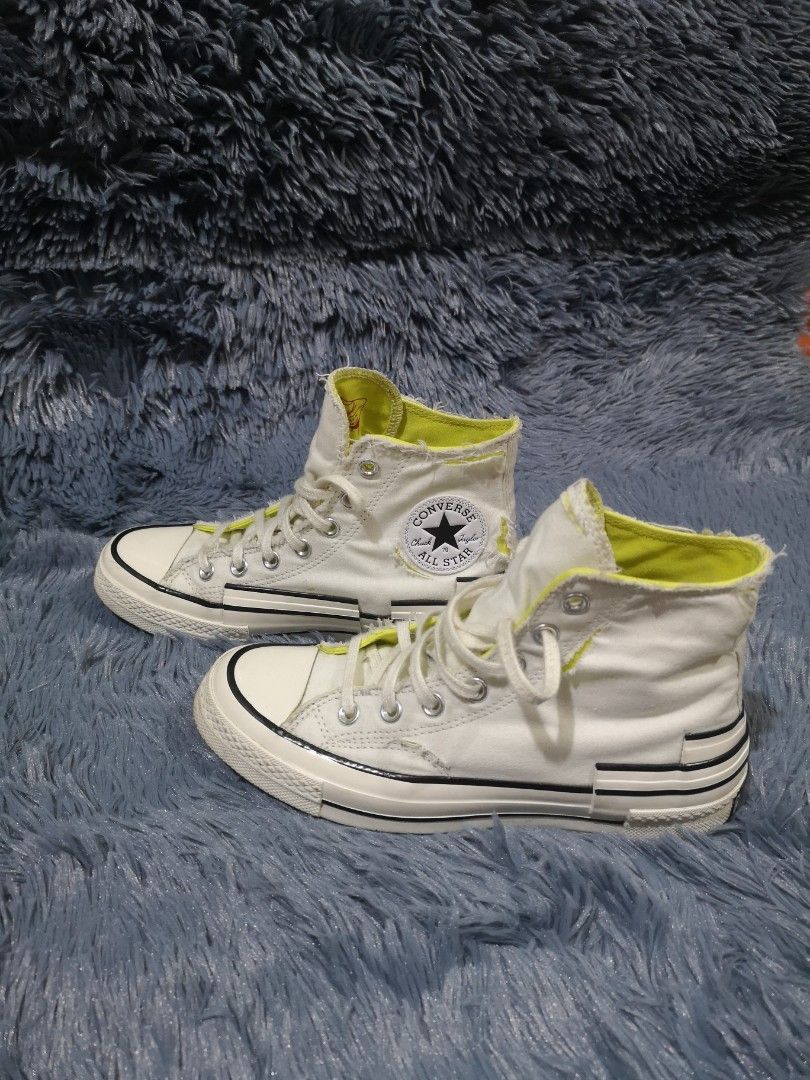 Pre-loved Chuck 70 Hacked Heel Hi (Category: Sneakers) located in Manila. Submitted by thechecklistph (Listing ID 1340791838, Image 3). Description: Pre-loved Chuck 70 Hacked Heel Hi White/Laser Lemon/Egret P1100 Size: EU 37.5 UK 5 24cm Lightly used With Box Pick up or shipping shouldered by buyer.