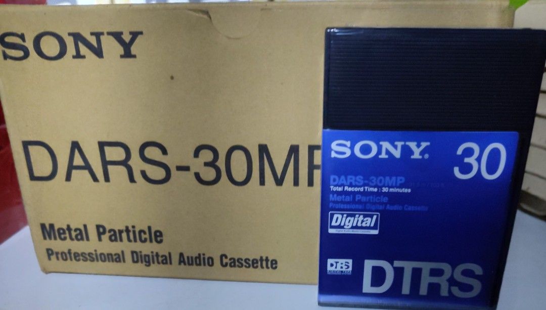 Sony DTRS DARS-30MP digital audio cassette (Category: Other Audio Equipment) located in Lapu-Lapu City. Submitted by williamzane (Listing ID 1340793692, Image 1). Description: Sony Digital Audio Cassette DTRS - Digital Tape Recording System DARS-30MP 30 MINS 1 pc sealed tape I have 20 pcs SEALED. NOS. NO TRADES NEGOTIABLE IF BUYING MORE THAN ONE. WILL SHIP VIA LBC COD.