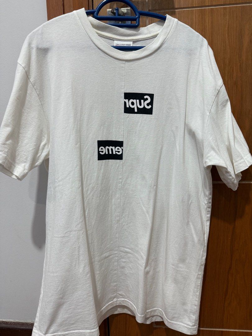 Supreme x CDG T shirt Men s Fashion Tops Sets Tshirts Polo Shirts on Carousell