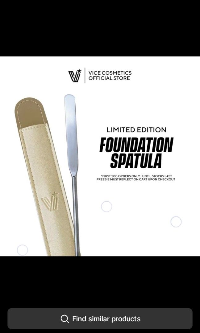 Vice Cosmetics Foundation Spatula (Category: Makeup) located in Lucena. Submitted by nadznayve18959 (Listing ID 1340824219, Image 2). Description: never been used.