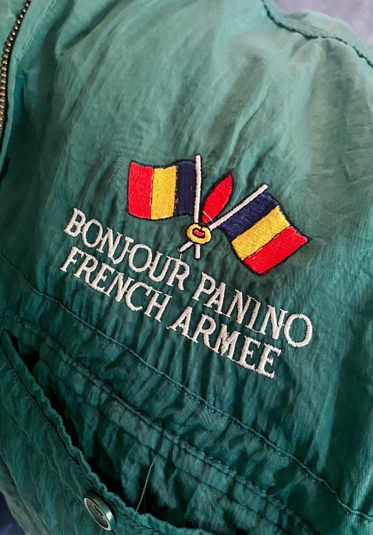 Vintage French Bomber Jacket Large (Category: Coats, Jackets and Outerwear) located in Bacoor. Submitted by banananana12 (Listing ID 1340785095, Image 2). Description: Vintage French Bomber Jacket Width 27 in Length 27 in Size L on tag Brand new condition P1200 Price Negotiable 📍Bacoor, Cavite 📦 Lalamove / Flash Express 💰 Gcash.