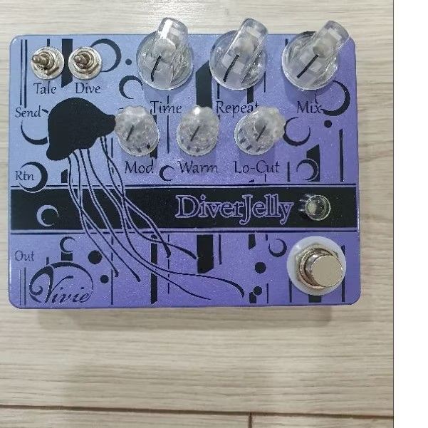 Vivie Diver Jelly Compact Effector delay Vivi 電吉他延遲效果器