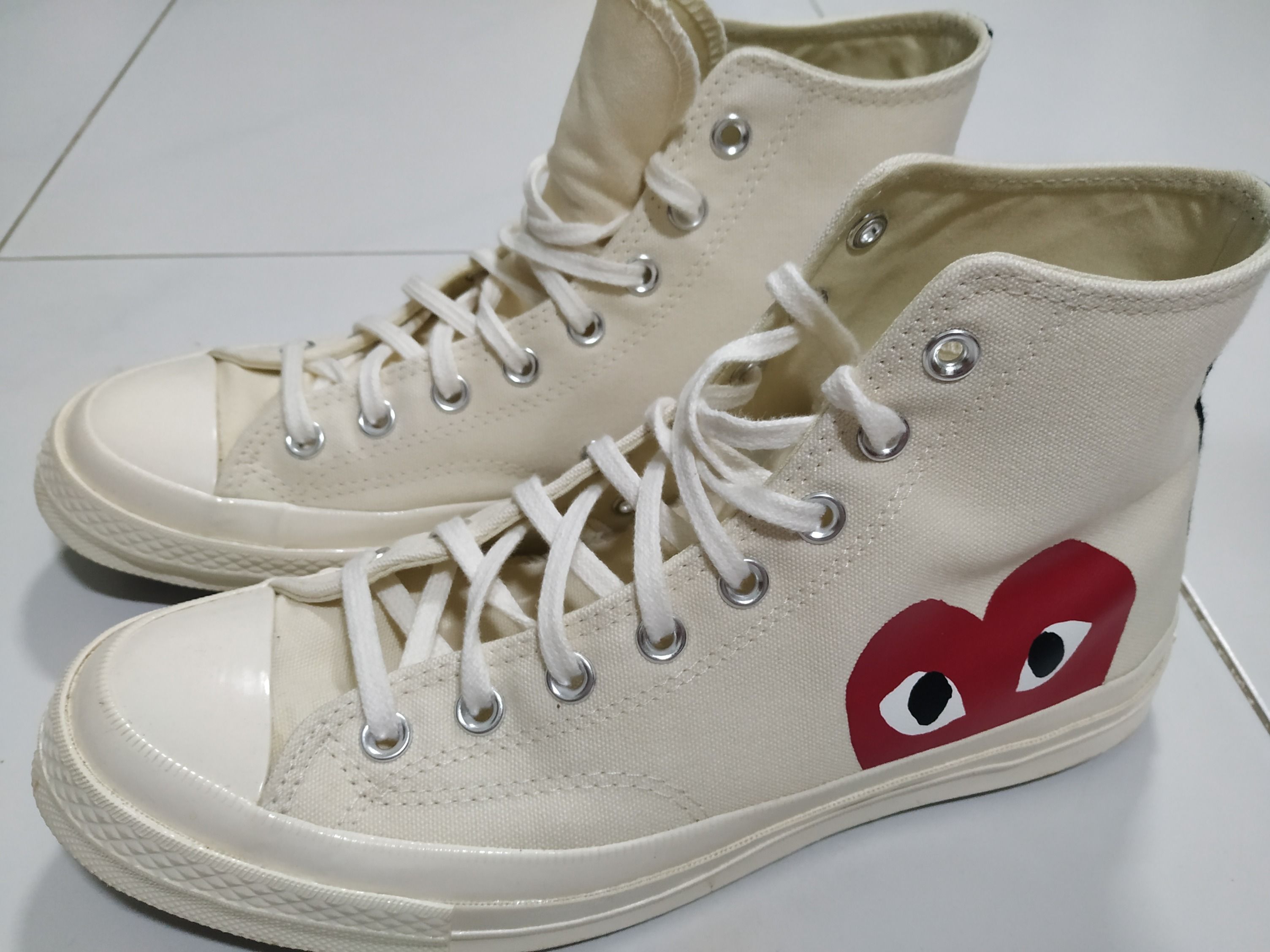 100 Authentic Comme Des Gar Ons CDC PLAY x Converse High All Star Chuck Taylor
