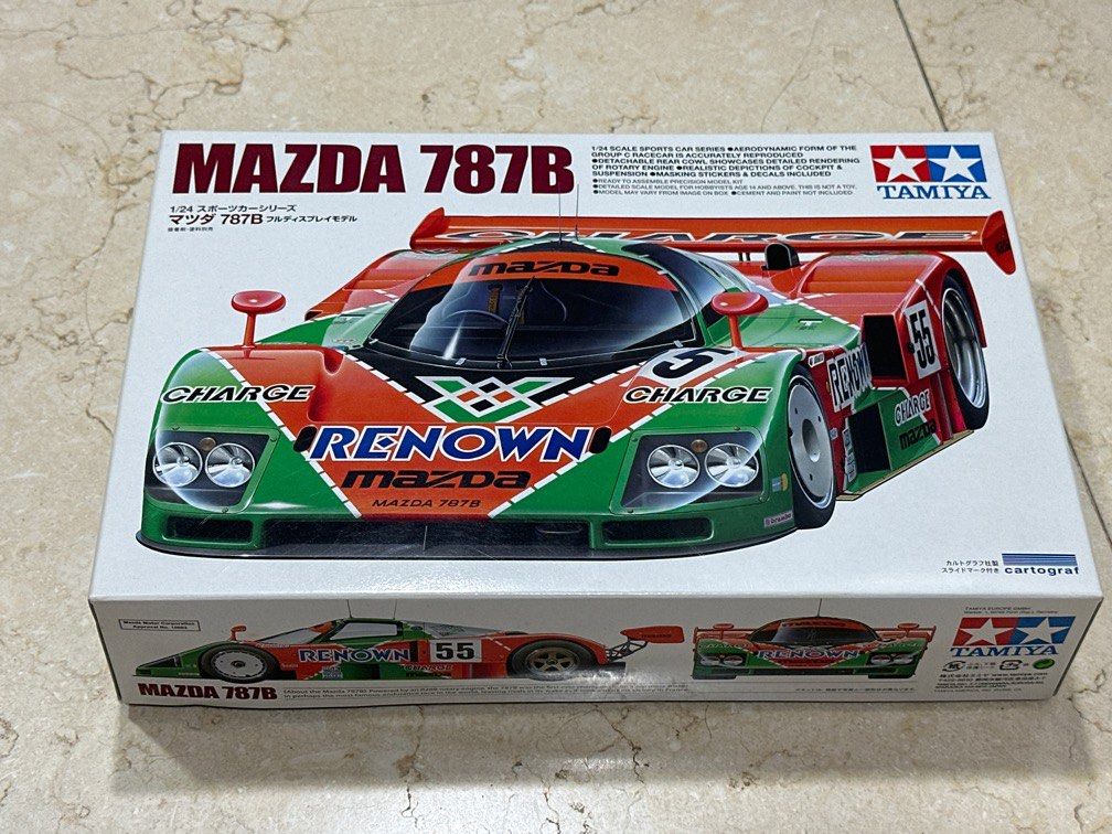1:24 田宮雙星Tamiya Mazda 787B (Made in Japan), 玩具收藏品, 手辦及