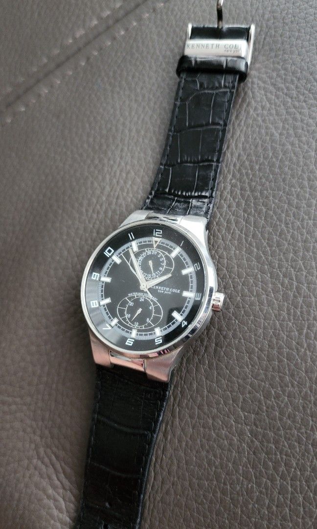 1 piece only vintage y2k men style leather watch by Kennetg Cole Carousell