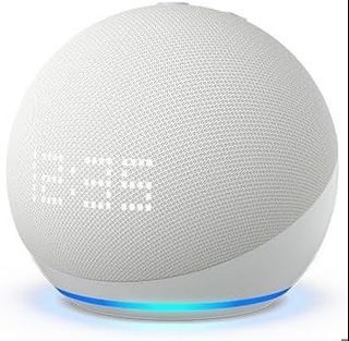 2022 Amazon Echo Dot 5th Gen with and without clock display