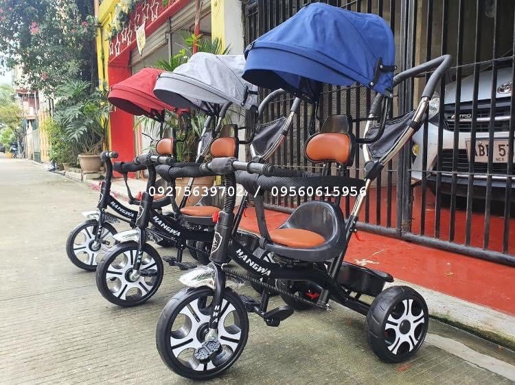 4-in-1 Stroller Bike‼️ (Category: Strollers) located in Manila. Submitted by zainabonlineshop (Listing ID 1283529724, Image 3). Description: 4-in-1 Stroller Bike‼️ ✅ Umbrella type ✅ Best from age 1-6 years old ✅ Maximum Weight Cap 50kg ✅ Rubber Wheels, Leather, Seat ✅ Reversible, Detachable Umbrella & Handle ✅ Convertible to Manual Bike Colors Available: Maroon / Blue / Gray Brand-New Items! Available on Hand! Direct from Warehouse! Legit Seller 