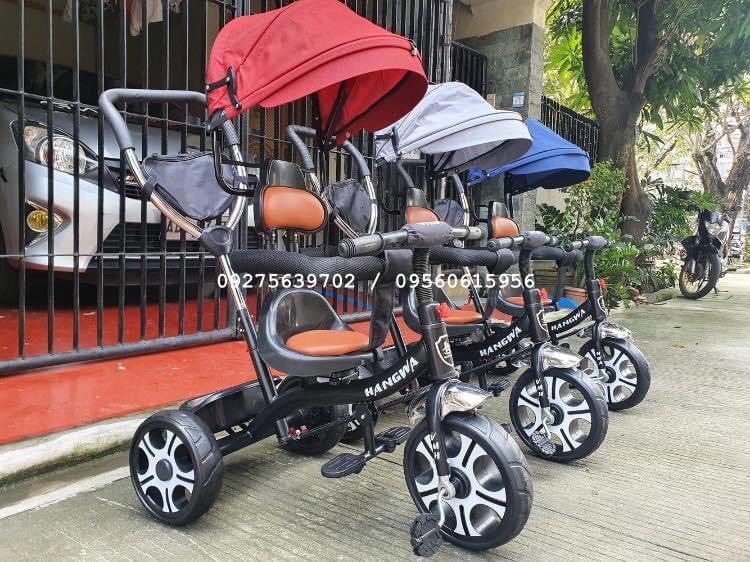 4-in-1 Stroller Bike‼️ (Category: Strollers) located in Manila. Submitted by zainabonlineshop (Listing ID 1283529724, Image 2). Description: 4-in-1 Stroller Bike‼️ ✅ Umbrella type ✅ Best from age 1-6 years old ✅ Maximum Weight Cap 50kg ✅ Rubber Wheels, Leather, Seat ✅ Reversible, Detachable Umbrella & Handle ✅ Convertible to Manual Bike Colors Available: Maroon / Blue / Gray Brand-New Items! Available on Hand! Direct from Warehouse! Legit Seller 