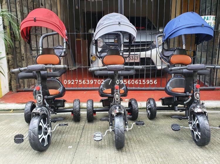 4-in-1 Stroller Bike‼️ (Category: Strollers) located in Manila. Submitted by zainabonlineshop (Listing ID 1283529724, Image 1). Description: 4-in-1 Stroller Bike‼️ ✅ Umbrella type ✅ Best from age 1-6 years old ✅ Maximum Weight Cap 50kg ✅ Rubber Wheels, Leather, Seat ✅ Reversible, Detachable Umbrella & Handle ✅ Convertible to Manual Bike Colors Available: Maroon / Blue / Gray Brand-New Items! Available on Hand! Direct from Warehouse! Legit Seller 