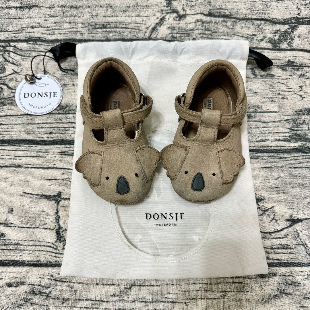 から厳選した 荷蘭🇳🇱Donsje 動物真皮手工鞋學步鞋Koala無尾熊24-30M, 嬰兒及 スニーカー