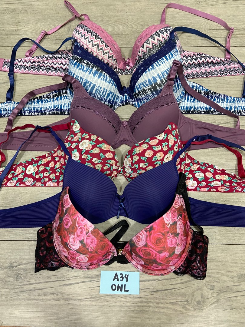 A34. Bra 38B, Women's Fashion, New Undergarments & Loungewear on Carousell