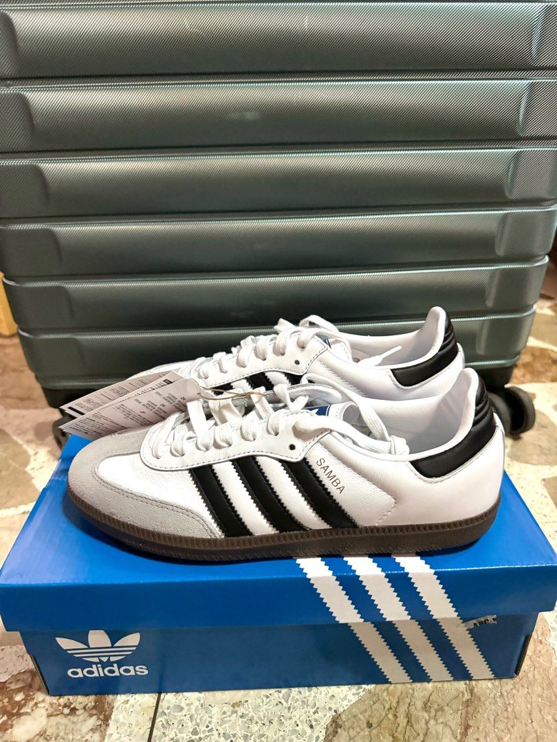 Adidas Samba OG (Category: Sneakers) located in Paranaque City. Submitted by ctchuchi (Listing ID 1283606226, Image 1). Description: For sale Adidas Samba OG US 7 / 25cm Brand new with box and tags Bought from Japan RFS: extra pair Location: Paranaque / Alabang Can do Lala Move but payment first via Gcash and buyer to shoulder shipping.