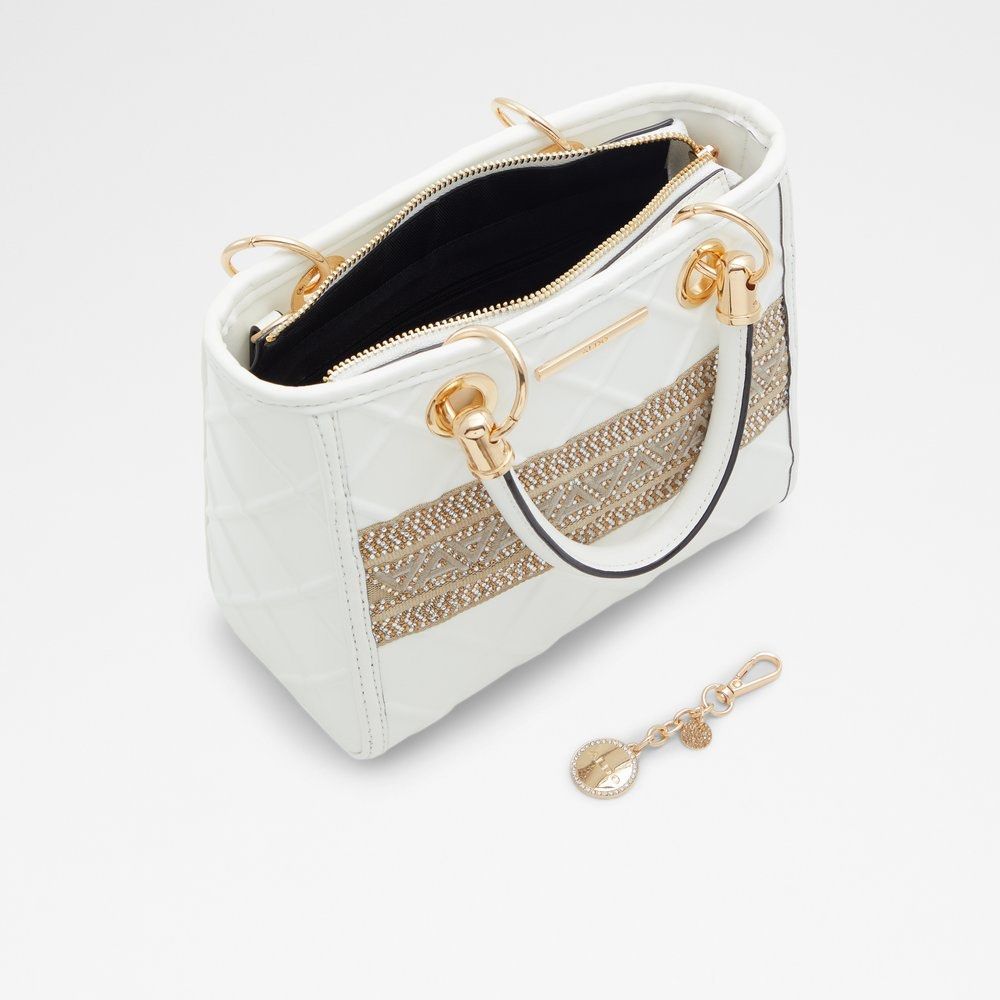 Aldo black sales and white purse