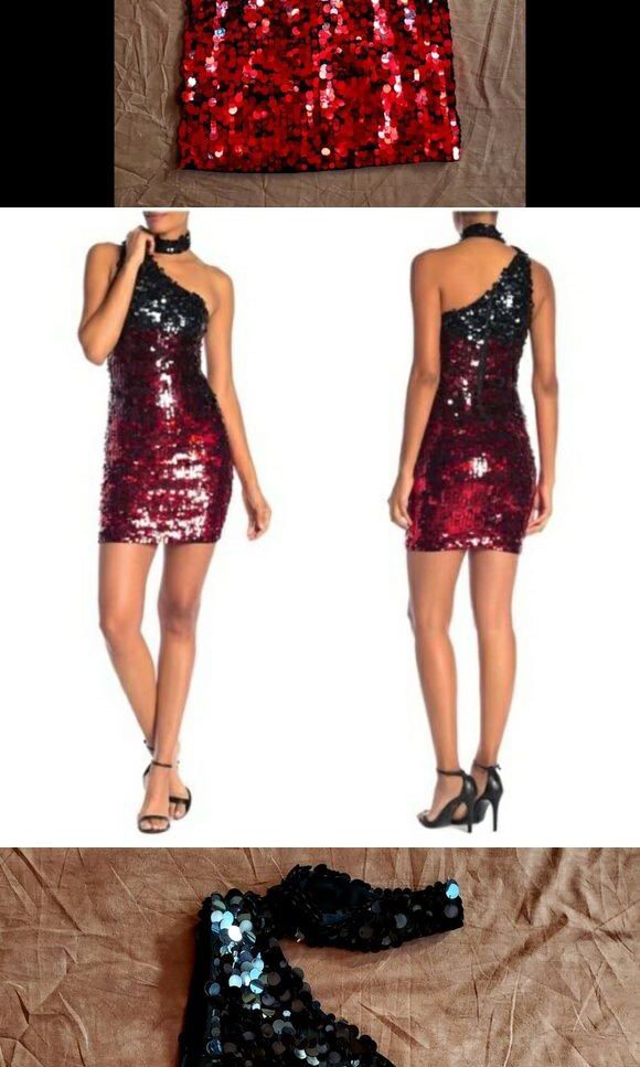 Red and black mini new arrivals dress