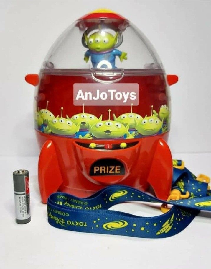 Alien Red Rocket Popcorn Bucket (Category: Character Goods) located in Caloocan City. Submitted by anjostuffs (Listing ID 1283627213, Image 1). Description: Popcorn Bucket with sling Excellent condition (battery for size reference only) Item location: North Caloocan.
