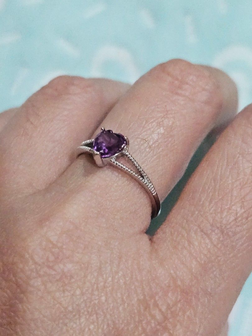 Alexandrite Stone Heart Ring (Category: Rings) located in Cainta. Submitted by Kahi0410 (Listing ID 1283608563, Image 2). Description: Natural Alexandrite Stone Heart cut faceted Silver plated (non tarnish) Adjustable Size Dainty Style Hypoallergenic.