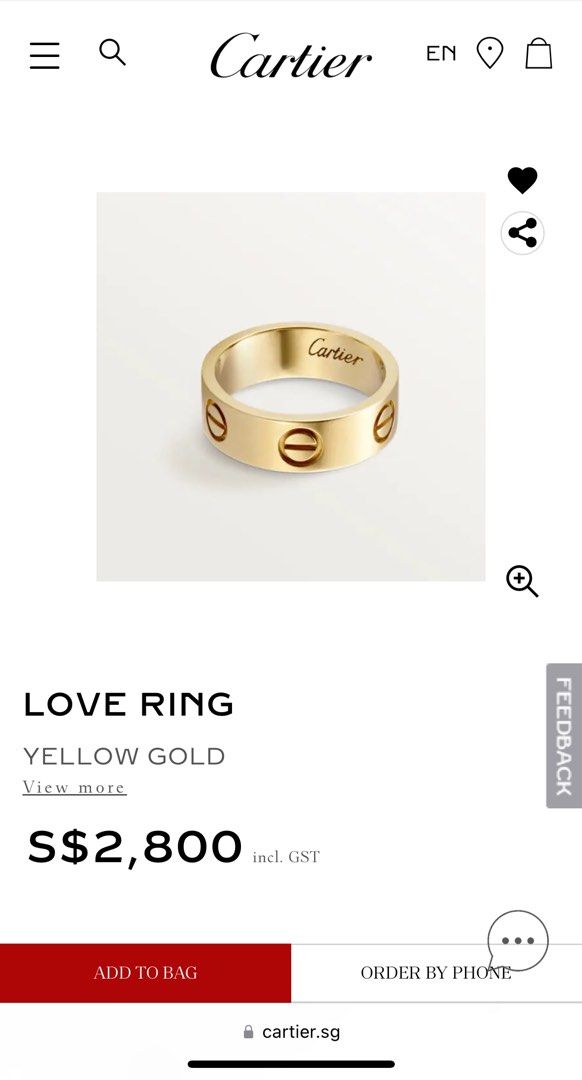 Cartier love hotsell ring authenticity