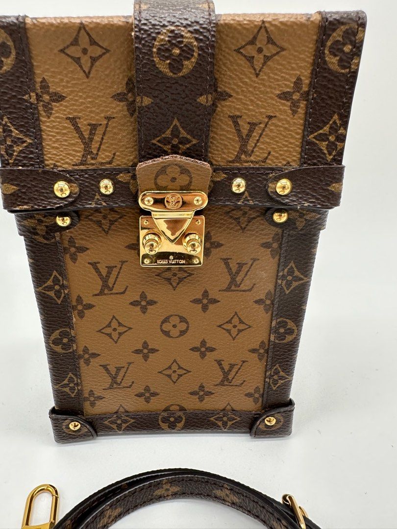Authentic Louis Vuitton Vertical Trunk (Category: Luxury Bags & Wallets) located in Manila. Submitted by az.purse (Listing ID 1283451293, Image 2). Description: Comes with box, dustbag and entrupy certificate. 9/10 condition.