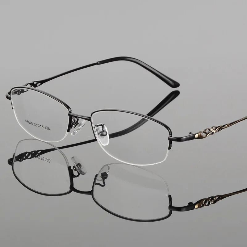 BCLEAR 2018 Women Retro Myopia Eyeglasses Half Frame Female Eye