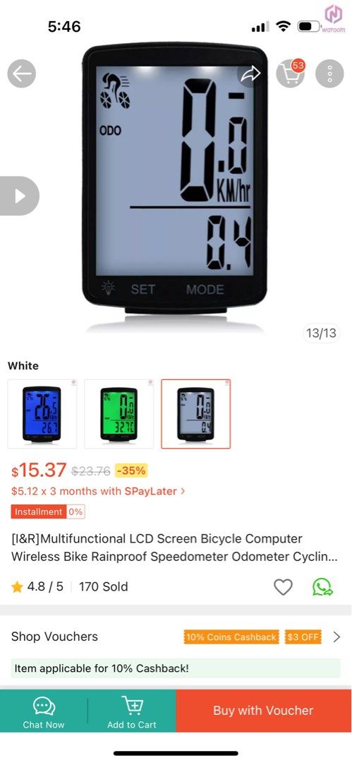 Bicycle computer (Category: Parts & Accessories) located in Singapore. Submitted by kraftdesigns (Listing ID 1283536552, Image 2). Description: 2 units available. Price for computer and sensor only. Price for computer, sensor, usb cable and box, add $2.