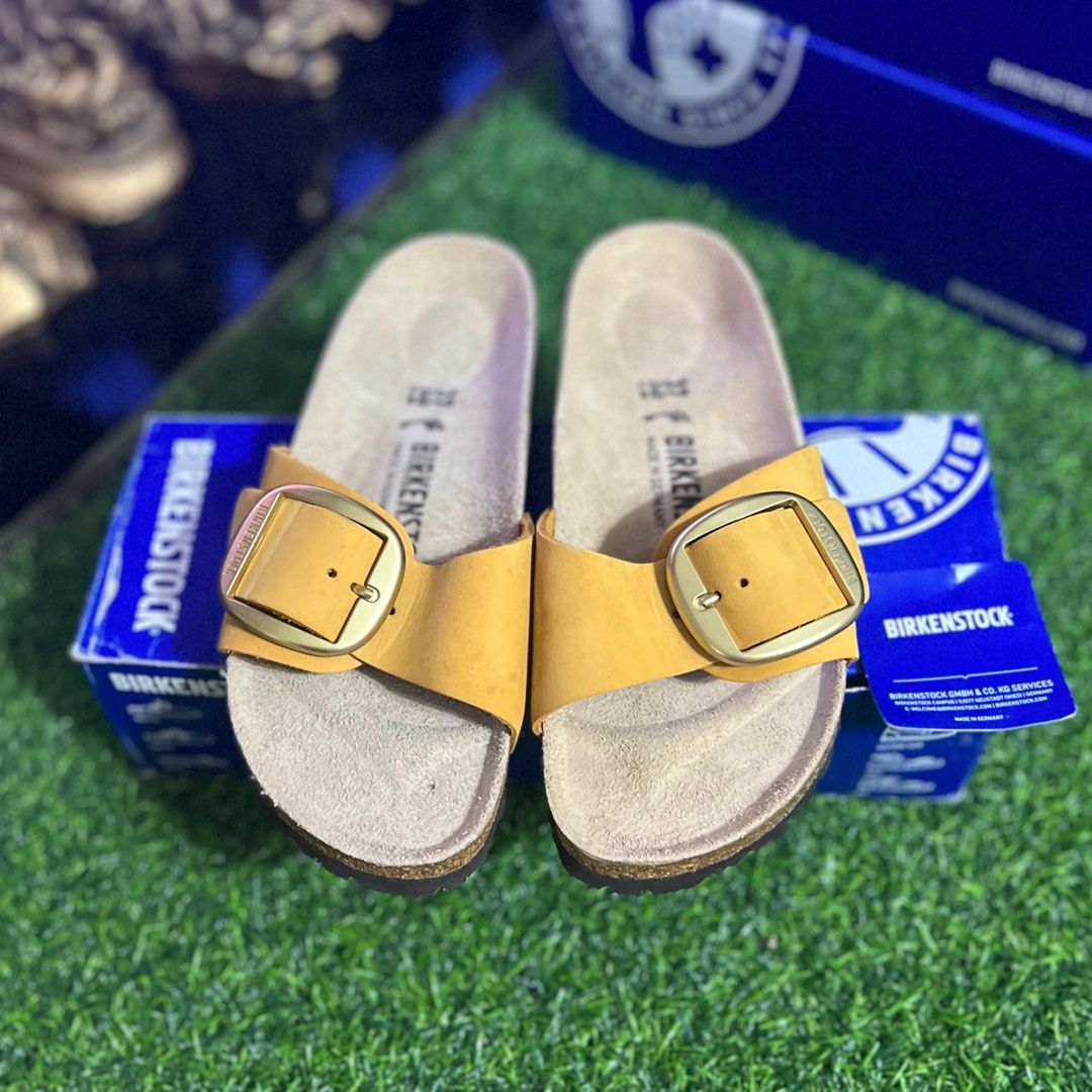 Birkenstock Madrid Big Buckle Ochre Women s Fashion Footwear