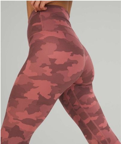 Lululemon Align Pant Tights Size 2 Incognito Camo Pink Taupe 21