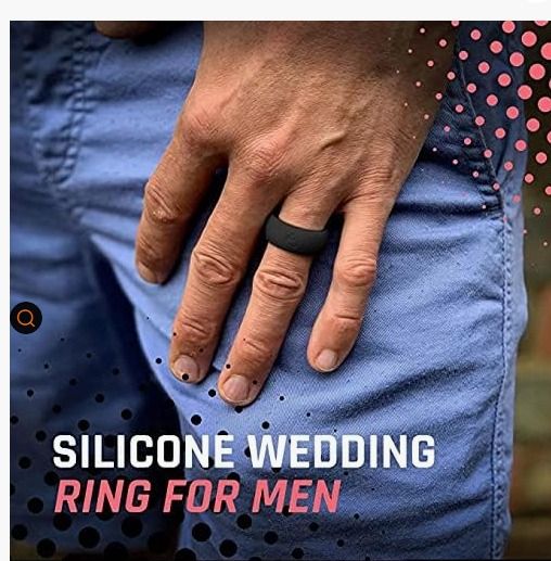 Mens active on sale wedding bands