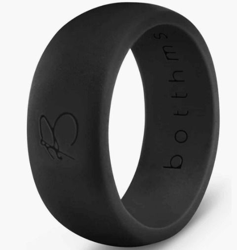 botthms Men s Rings Silicone Wedding Rings for Active Lifestyle ZC0763